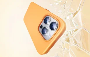 Magnetyczne Etui na telefon iPhone 15 ProMax Baseus Fauxther Series (Pomarańczowe) - Etui i futerały do telefonów - miniaturka - grafika 7
