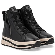 Botki damskie - Botki damskie Rieker W3870-00 BLACK R.37 - miniaturka - grafika 1