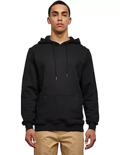 Urban Classics Męska bluza z kapturem z bawełny organicznej Basic Hoody, bluza z kapturem dla mężczyzn w wielu kolorach, rozmiary S-5XL, czarny, M - Bluzy męskie - miniaturka - grafika 1