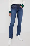Spodnie damskie - Pepe Jeans jeansy damskie medium waist - miniaturka - grafika 1