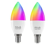 Systemy inteligentnych domów - Nous Inteligentna żarówka WIFI P4 (zestaw z 2) - miniaturka - grafika 1