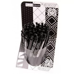 Cresco Długopis Black&amp;White, mix wzorów - Długopisy - miniaturka - grafika 1