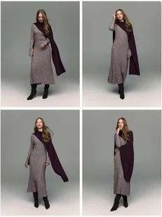 Reserved - Wełniany szalik z domieszką kaszmiru - mahoniowy - Apaszki i szaliki damskie - miniaturka - grafika 1