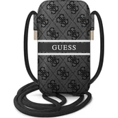 Etui i futerały do telefonów - Guess Etui 4G Printed Stripe Pouch 6.1" Szary - miniaturka - grafika 1