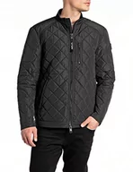 Kurtki męskie - Replay Męska kurtka motocyklowa Saber Mid, 098 BLACK, XL - miniaturka - grafika 1