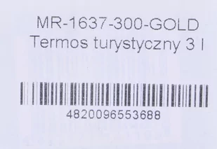 Termos turystyczny 3 l  MR-1637-300-GOLD Maestro - Akcesoria gastronomiczne - miniaturka - grafika 2
