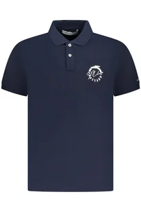 TRUSSARDI POLO KRÓTKIE RĘKAWY MĘSKIE NIEBIESKIE - Trussardi - Koszulki męskie - miniaturka - grafika 1