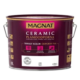 MAGNAT Farba ceramiczna biały C45 10 l - Farby wewnętrzne - miniaturka - grafika 1