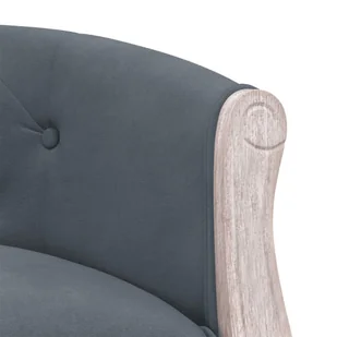 Lumarko Ławka, ciemnoszara, 98x56x69 cm, tapicerowana aksamitem  - Ławki do przedpokoju - miniaturka - grafika 7