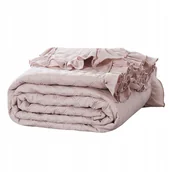 Narzuty - Narzuta 240 x 220 Pikowana Dwustronna Ruffy Puder - miniaturka - grafika 1
