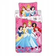 Pościel dla dzieci - Księżniczki Pościel 140x200 70x90 Kolorowy Bajkowy Wzór - miniaturka - grafika 1