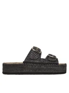 Espadryle damskie - LOVE MOSCHINO Espadryle JA28393G0MJQ0000 Szary - miniaturka - grafika 1
