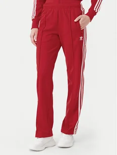 adidas Spodnie dresowe adicolor Classics Firebird IR8081 Czerwony Regular Fit - Spodnie sportowe damskie - miniaturka - grafika 1