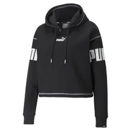 Bluzy damskie - Bluza z kapturem damska Puma POWER czarna 58953501-XS - miniaturka - grafika 1