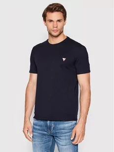 Guess T-Shirt M2YI36 I3Z11 Granatowy Slim Fit - Koszulki męskie - miniaturka - grafika 1