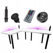 Biurka gamingowe - Biurko Gamingowe Narożne180X120 Gniazdo - miniaturka - grafika 1