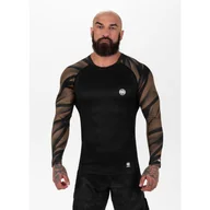 Kimona, stroje i obuwie - Longsleeve męski Pitbull Rashguard Performance Pro plus Belt - miniaturka - grafika 1