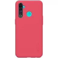 Etui i futerały do telefonów - Nillkin Super Frosted Shield - Etui Realme 5 Pro / Realme Q (Bright Red) - miniaturka - grafika 1