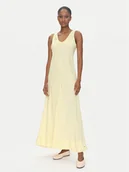 Sukienki - Tommy Hilfiger Sukienka letnia WW0WW46171 Żółty Regular Fit - miniaturka - grafika 1