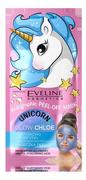Maseczki do twarzy - Eveline Cosmetics Unicorn Glow Chloe holograficzna maseczka pell-off nawilżająco oczyszczająca 7 ml 1144050 - miniaturka - grafika 1