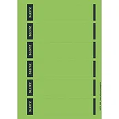 Etykiety do drukarek - Leitz Etykiety na grzbiecie do segregatorów standardowych i twardych tektur, 150 sztuk, krótki i wąski, 39 x 192 mm, papier, zielony, 16862055 - miniaturka - grafika 1