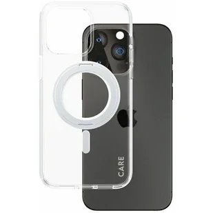 CARE by PanzerGlass Kickstand Case iPhone 15 Pro Max 6,7" MagSafe srebrny/silver 1415 - Etui i futerały do telefonów - miniaturka - grafika 1