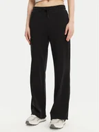 Spodnie sportowe damskie - Converse Spodnie dresowe 10028418-A03 Czarny Wide Leg - miniaturka - grafika 1