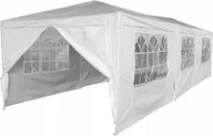 Pawilony ogrodowe - Pawilon ogrodowy namiot imprezowy 9x3m 8 ścian biały - miniaturka - grafika 1