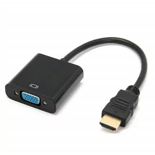Adapter Konwerter z HDMI do VGA Kabel DSub - Kable komputerowe i do monitorów - miniaturka - grafika 1