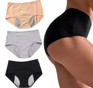 Majtki menstruacyjne komplet szare beż czarne s/m [74v1] - Pieluchy dla dorosłych - miniaturka - grafika 1