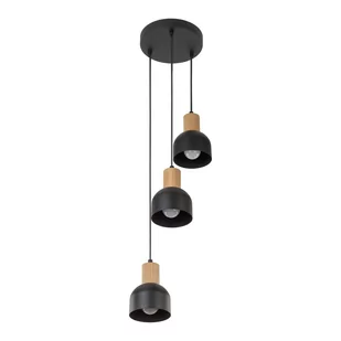 Czarno-drewniana lampa wisząca do kuchni TK 4895 z serii CAIRO - Lampy sufitowe - miniaturka - grafika 2