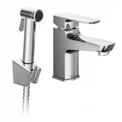 Baterie umywalkowe - RAVAK X070165 BM 011.01 bateria umywalkowa stojąca z bidetowym natryskiem - miniaturka - grafika 1