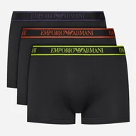 Majtki damskie - Zestaw majtek męskich typu bokserki bawełnianych Emporio Armani 3F717111357-29821 S 3 szt Czarny (8057767238209). Majtki męskie - miniaturka - grafika 1