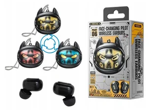 WEKOME V06 Bluetooth czarne Słuchawki bezprzewodowe - Słuchawki - miniaturka - grafika 1