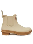 Kalosze damskie - Hunter Kalosze WFS2078RMA Beżowy - miniaturka - grafika 1