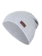 Czapki damskie - Sterntaler Czapka beanie w kolorze szarym - miniaturka - grafika 1