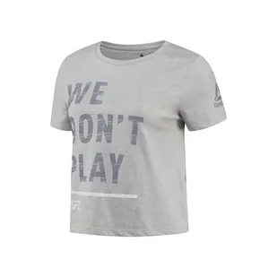 Koszulka damska UFC FG Crop Tee Reebok - Koszulki i topy damskie - miniaturka - grafika 1