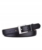 Paski - Pasek Damski Do Spodni Skórzany Skóra Naturalna PUCCINI Czarny PAD205L 1 - miniaturka - grafika 1