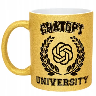 Złoty kubek brokatowy ChatGPT University Zabawny Prezent Upominek - Kubki Złoty kubek brokatowy ChatGPT University Zabawny Prezent Upominek - Kubki - miniaturka - grafika 1