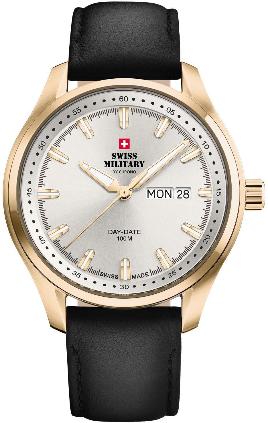 Zegarek Swiss Military Zegarek męski Swiss Military by Chrono SM34116.06 czarny