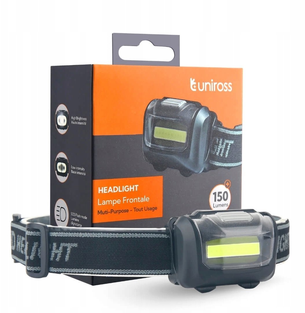 Uniross Latarka Czołowa UltraLite 150LM 3M 3xAAA ULSH05