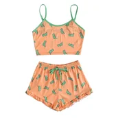 Piżamy damskie - Dwuczęściowa piżama - miniaturka - grafika 1