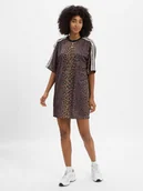 Sukienki - adidas Originals Damska sukienka z dżerseju Kobiety brązowy|czarny wzorzysty, S - miniaturka - grafika 1