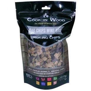 COOK IN WOOD - Wiórki dębowe - WINO - Akcesoria do grilla - miniaturka - grafika 1