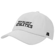 Czapki i chusty sportowe męskie - Czapka New Balance LAH51014SST - biała - miniaturka - grafika 1
