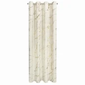 Zasłony - Zasłona welurowa 140x250 krem szampan na przelotkach Eurofirany - miniaturka - grafika 1