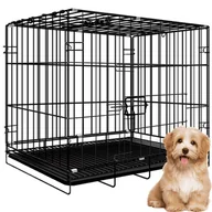 Sprzęt podróżny i transportery dla psów - Duża Klatka Metalowa Kojec Dla Psów Psa Kota Xl - miniaturka - grafika 1