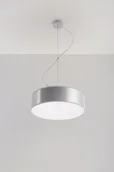 Lampy sufitowe - Sollux Lighting Lampa Wisząca Arena szara mała - SL.0116 - miniaturka - grafika 1