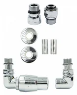 Zawory i kraniki - Zawór termostatyczny trójosiowy Vision chrom lewy GZ1/2 All in One - miniaturka - grafika 1