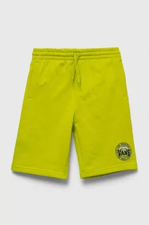 Spodnie i spodenki dla chłopców - Vans szorty bawełniane dziecięce OFF THE WALL COMPANY FL EVENING PRIMROS kolor zielony regulowana talia - grafika 1